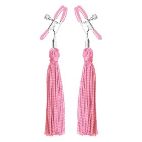Tickle Me Pink Nipple Clamp Tassels