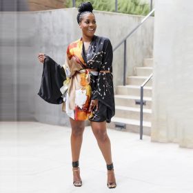 Cardigan Kimono Retro Ethnic Style Blouse Bikini Swimsuit Outwear (Option: Black Background Lace 1-Free Size)