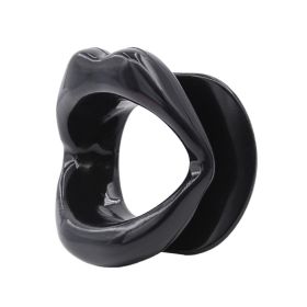 Silicone Mouth Stopper For Oral Sex (Color: black)