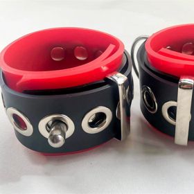 Fashionable And Simple Rubber Foot Restraint Ring (Option: BlackÂ¬â€ Red)