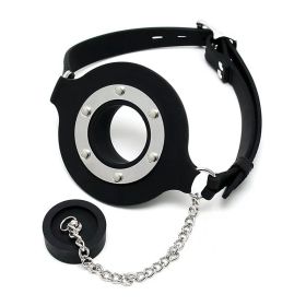 Large Diameter Sm Forced Holy Water Device Sm Dog Slave Training Tool With Ball Gag Anti-vomiting Deep Throat (Option: Large Diameter Mouth Gag)