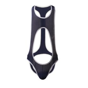 Men's One Piece Breathable Mesh Underwear (Option: Blue-XL)