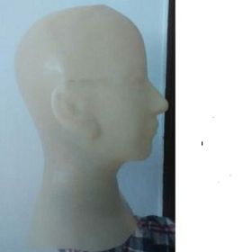 Natural Latex Head Cover Elastic Three-dimensional (Option: Transparent-Thickening)